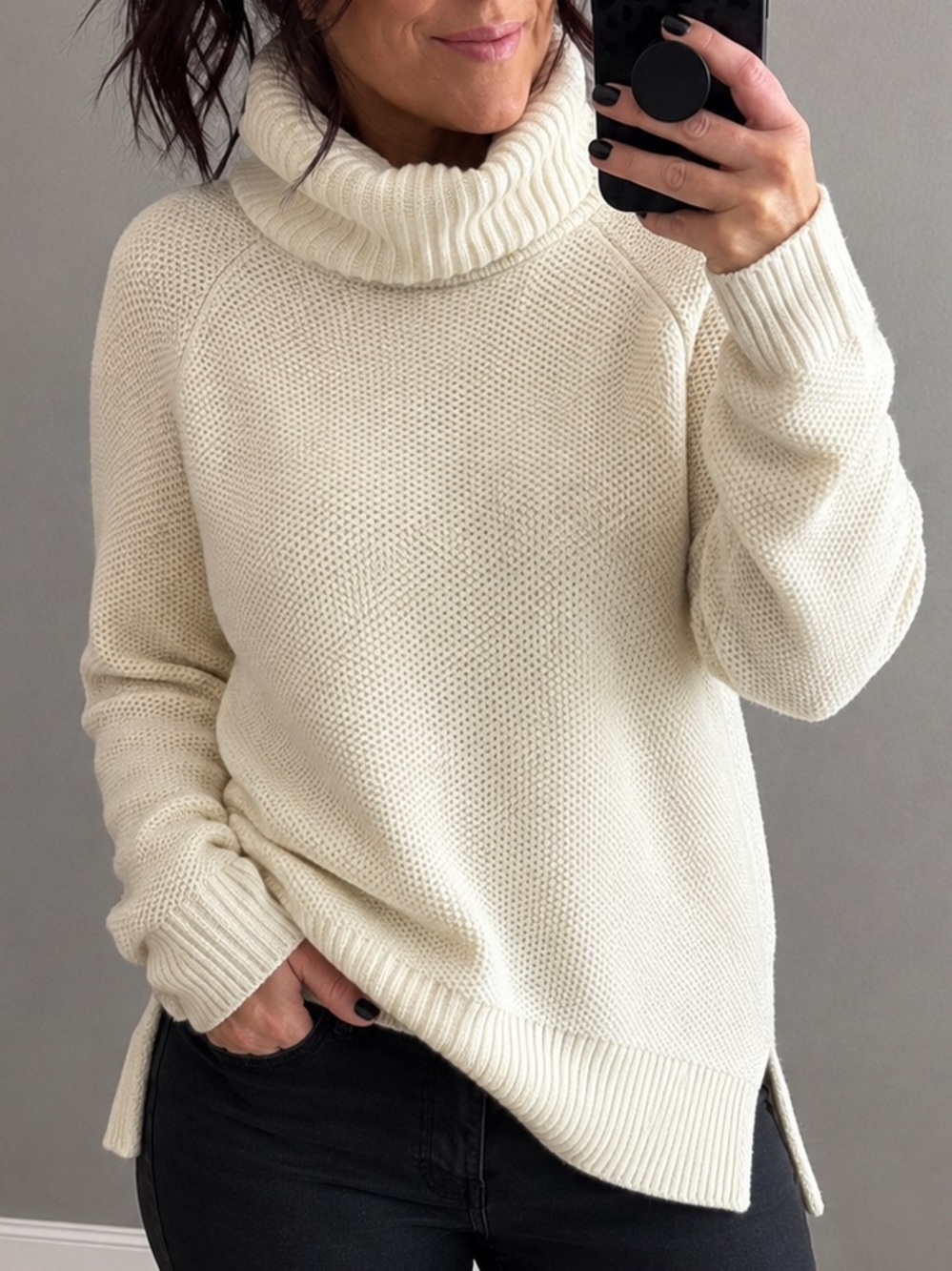 🧶 Madewell Cream Turtleneck Sweater (Size Small)